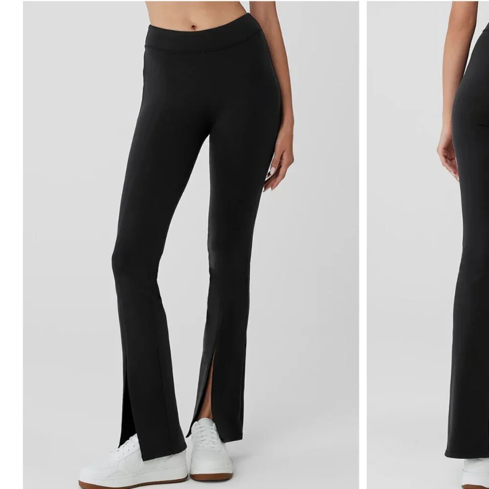 Alo Airbrush High-Waist Flutter Legging Black XS